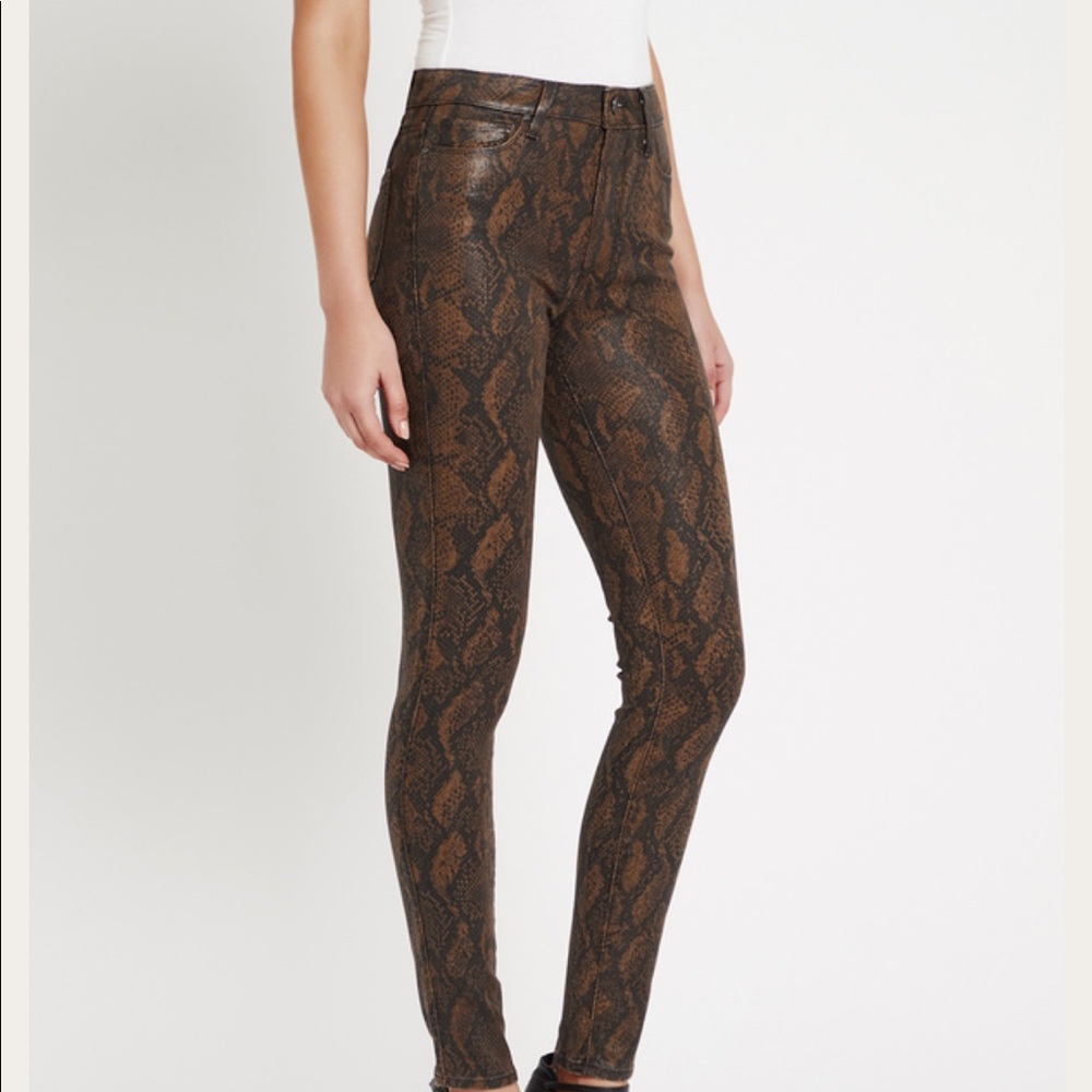 High rise Paige snakeskin hockey ultra skinny jeans (27)
